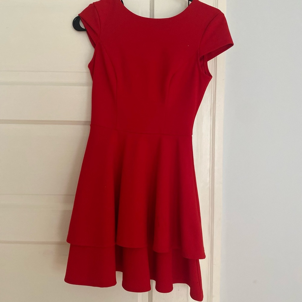 Mini red dress. Worn once.